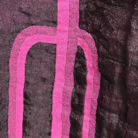 ๐ Lapis Anthropologie EUC Tube Dress Geometric Cityscape Strapless OS purple - Picture 8 of 17